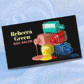 Moderne schoonheid manicure nagellak nagelsalon visitekaartje