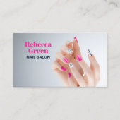 Moderne schoonheid manicurist nail artiest nail sa visitekaartje (Voorkant)