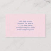 Moderne schoonheid manicurist nail artiest nail sa visitekaartje (Achterkant)