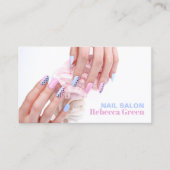 Moderne schoonheid manicurist nail artiest nail sa visitekaartje (Voorkant)