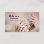Moderne schoonheid manicurist nail artiest nail sa visitekaartje (Voorkant)