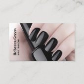 Moderne schoonheid manicurist nail artiest nail sa visitekaartje (Voorkant)
