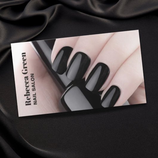 Moderne schoonheid manicurist nail artiest nail sa visitekaartje