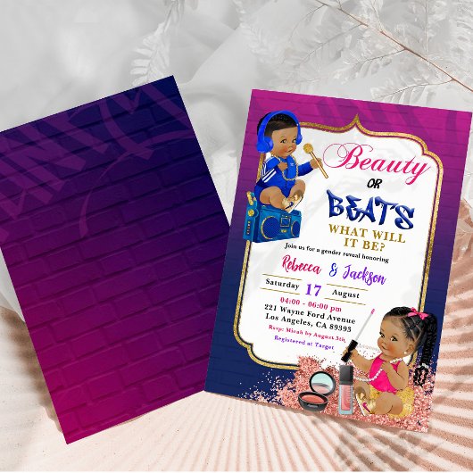 Moderne schoonheid of beats Geslacht onthullen uit Kaart