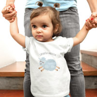 Moderne Schoonheid Pastel Blauwe Schaap En Kid Naa