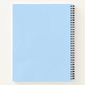 Moderne Schoonheid Pastel Blauwe Schaap En Kid Naa Notitieboek (Achterkant)
