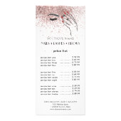 Moderne schoonheids Logo nagels Eyelashes Brows Reclamekaart (Voorkant)