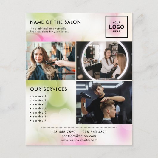 Moderne schoonheidsbrandingontwerp voor profession flyer (Voorkant)