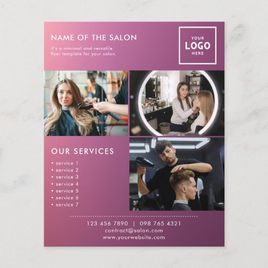 Moderne schoonheidsbrandingontwerp voor profession flyer (Voorkant)