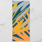 Moderne schoonheidsmake-up Tropisch patroonmenu Menu (Achterkant)