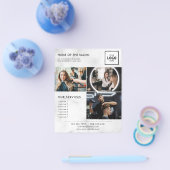 Moderne schoonheidsmerkdesign voor professionals flyer (Enkel)