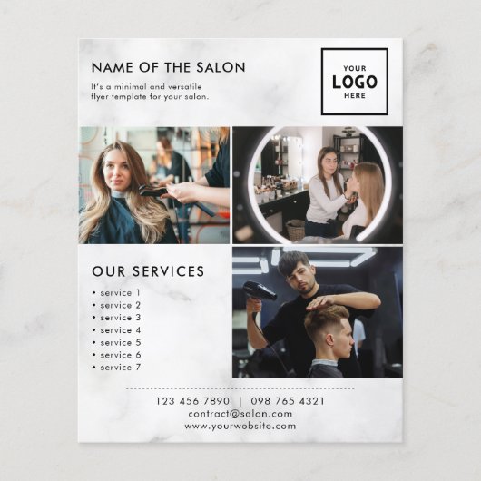 Moderne schoonheidsmerkdesign voor professionals flyer (Voorkant)