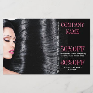 moderne schoonheidssalon Hair Stylist Flyer