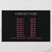 moderne schoonheidssalon Hair Stylist Flyer (Achterkant)