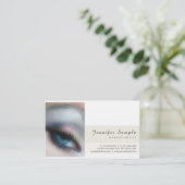 Moderne schoonheidssalon Makeup artistieke Premium Visitekaartje (Staand voorkant)