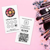 Moderne schoonheidssalon QR Code Loyalty Kaart