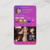 Moderne schoonheidsspecialiste esthetisch roze gou visitekaartje (Voorkant)