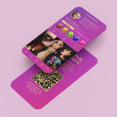 Moderne schoonheidsspecialiste esthetisch roze gou visitekaartje