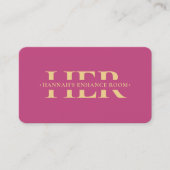 Moderne schoonheidsspecialiste monogram estheticus visitekaartje (Voorkant)