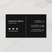 Moderne schoonheidsstandaard, 3,5-inch x 2,0-inch visitekaartje (Achterkant)