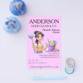 Moderne  schoonmaak en schoonmaakdiensten voor vro flyer (Enkel)