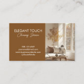 Moderne schoonmaakbeurtservice voor schoonmaakbedr visitekaartje (Voorkant)