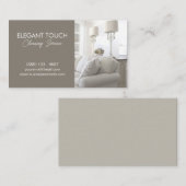 Moderne schoonmaakbeurtservice voor schoonmaakbedr visitekaartje (Voorkant / Achterkant)