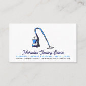 Moderne schoonmaakdienst Social Media Visitekaartje (Voorkant)