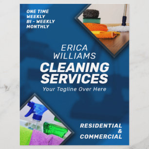 Moderne schoonmaakdiensten  flyer