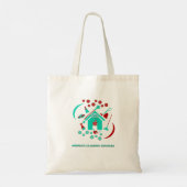Moderne schoonmaakdiensten Logo Rood & Blauwgroen  Tote Bag (Achterkant)