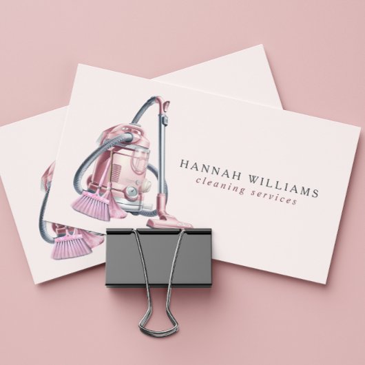 Moderne schoonmaakdiensten Logo Visitekaartje