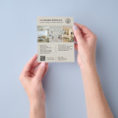 Moderne Schoonmaakdiensten QR Zakelijk Flyer (Hand)