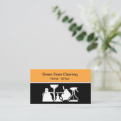 Moderne schoonmaakdiensten Unieke Visitekaartjes (Staand voorkant)