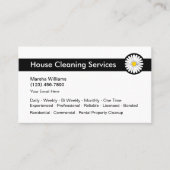 Moderne schoonmaakdiensten visitekaartje (Voorkant)
