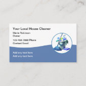Moderne schoonmaakdiensten voor huizen visitekaartje (Voorkant)