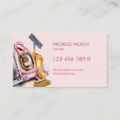 Moderne schoonmaakdiensten voor schoonmaaksters visitekaartje (Achterkant)