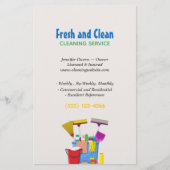 Moderne schoonmaakemmer Huishoudservice Flyer (Voorkant)