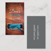 Moderne schoonmaakmachine voor huis visitekaartje (Voorkant / Achterkant)