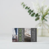 Moderne schoonmaakmachine voor huis visitekaartje (Staand voorkant)