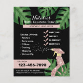 Moderne schoonmaakmaden voor het huis Botanisch Flyer (Voorkant)