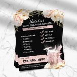 Moderne schoonmaakmaden voor het huis Classy Flora Flyer<br><div class="desc">Moderne schoonmaakmaden voor het huis Elegant Floral Flyers.</div>