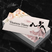 Moderne schoonmaakservice Blush Pink Floral Maid Visitekaartje