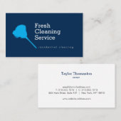 Moderne schoonmaakservice, huishoudster II Visitekaartje (Voorkant / Achterkant)