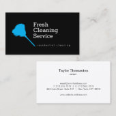 Moderne schoonmaakservice, Visitekaartje voor huis (Voorkant / Achterkant)