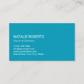 Moderne schoonmaakservice voor water voor professi visitekaartje (Achterkant)