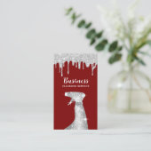 Moderne schoonmaakservice Zilveren druppels Huisho Visitekaartje (Staand voorkant)