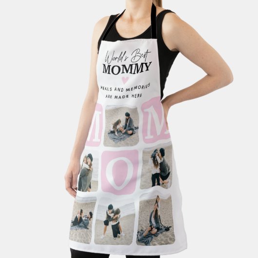Moderne Schort voor Cute MOM Cute Multi Photo Grid (Insitu)