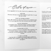 Moderne Schrift 2-Foto rouwdienst/herdenking Drieluik Programma (Binnenzijde eerst)