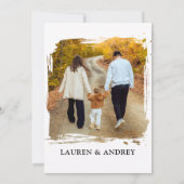 Moderne Schrift Familie Samenkomst Feest Kaart (Achterkant)