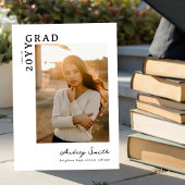 Moderne Schrift Graduate 2 Foto Afstuderen Kaart